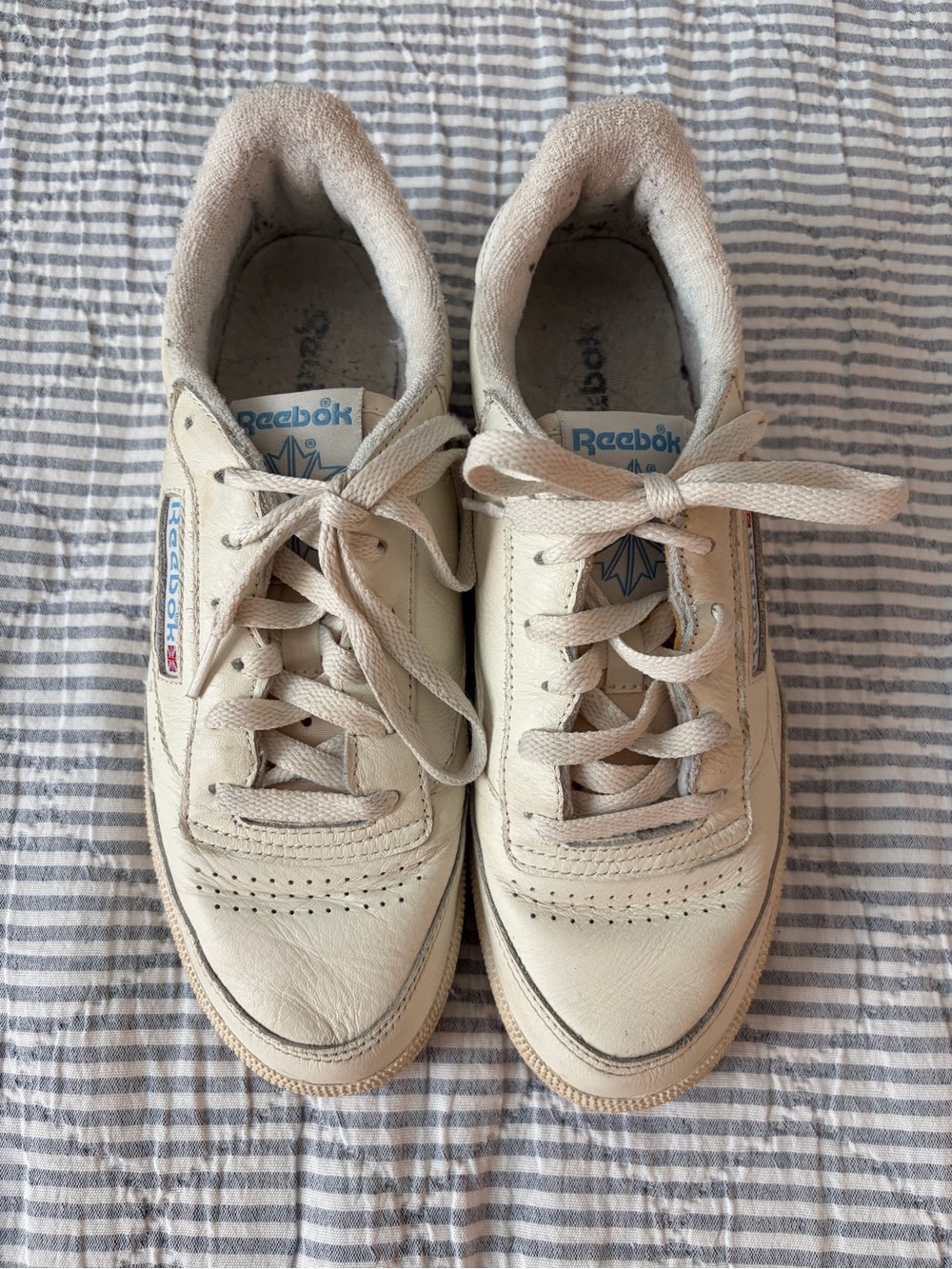 Reebok Women’s Classic Club (C85) Cream Leather Sneakers
